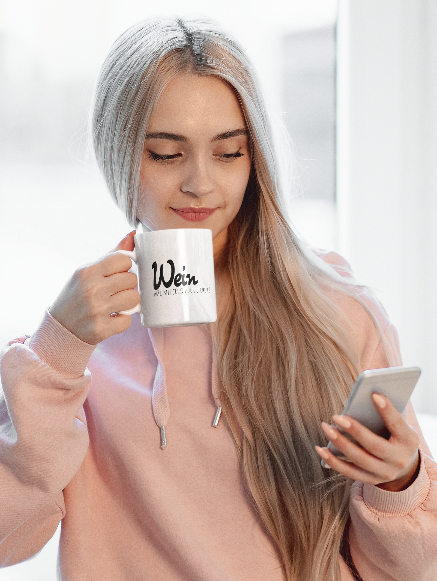 Tasse | Wein wär mir jetzt auch lieber!