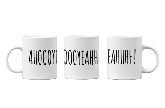 Tassen Set - ahoooyeahhhh!