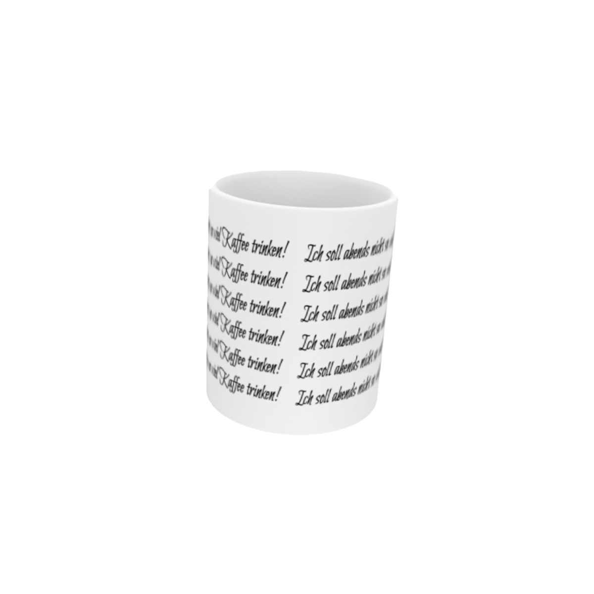 Tasse | Ich soll abends nicht ...