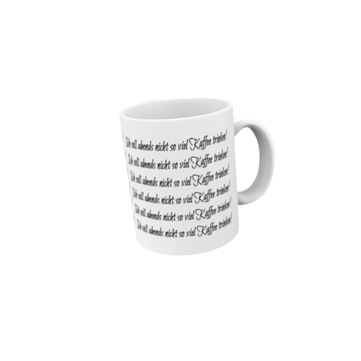 Tasse | Ich soll abends nicht ...