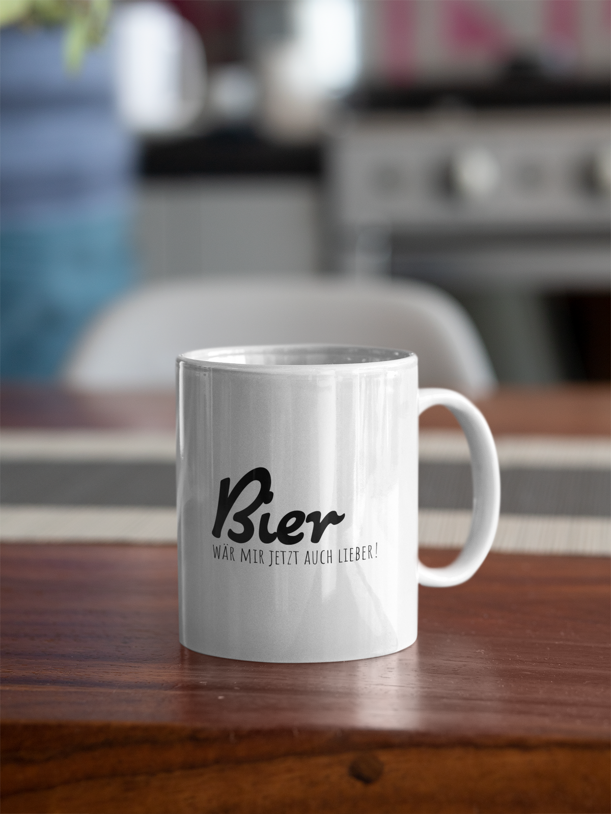 Tasse Bier wär mir jetzt auch lieber auf einer Küchenanrichte