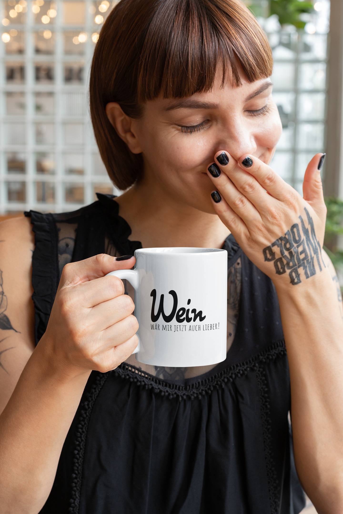 Tasse | Wein wär mir jetzt auch lieber!